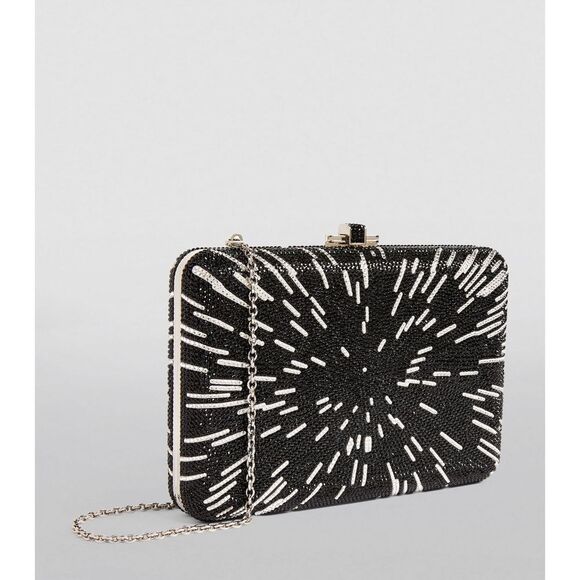 JUDITH LEIBER Slim Slide Hyperdrive Clutch Bag - Picture 1 of 16